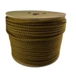 12mm Gold Natural Cotton Rope On A Reel