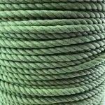 14mm Green Natural Cotton Rope x 75 Metres