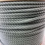 4mm Grey Natural Cotton Rope x 10 Metres