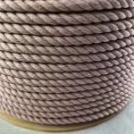 4mm Light Pink Natural Cotton Rope x 50 Metres