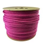 14mm Pink Natural Cotton Rope On A Reel
