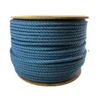10mm Sky Blue Natural Cotton Rope On A Reel