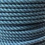 4mm Sky Blue Natural Cotton Rope x 20 Metres