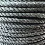 4mm Slate Grey Natural Cotton Rope x 20 Metres