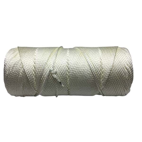 4mm White Nylon 3 Strand Rope 220 Metre Spool - RopeServices UK