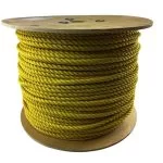 10mm Yellow Natural Cotton Rope On A Reel