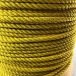 4mm Yellow Natural Cotton Rope x 15 Metres