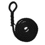 Black 3 Strand Nylon Gym Rope With Soft Eye