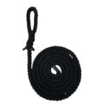 Black Natural Cotton Gym Rope With Soft Eye