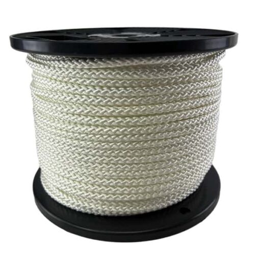 braided polyester rope white 1