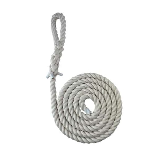 natural cotton gym rope with soft eye 1