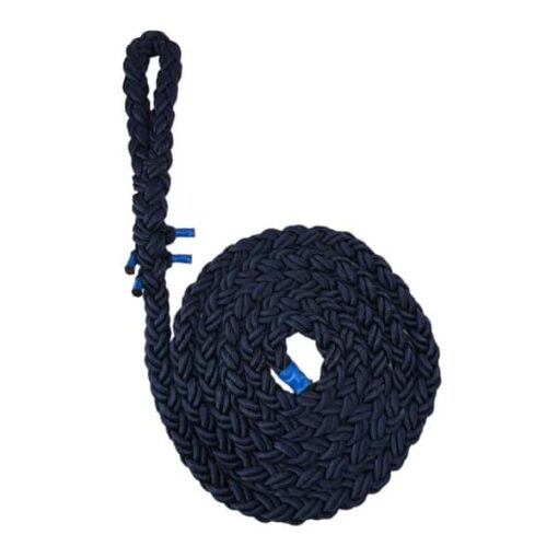 navy blue 8 strand nylon gym rope with soft eye 1