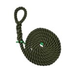 Olive 3 Strand Nylon Gym Rope With Soft Eye