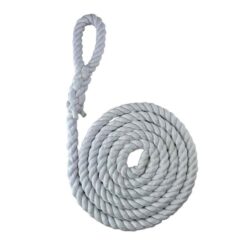 optic white natural cotton gym rope with soft eye 1