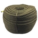 8mm Olive Polyester Sinking Rope (220 Metre Coil)
