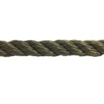8mm Olive Polyester Sinking Rope - By The Metre