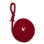 Red Natural Cotton Gym Rope With Soft Eye