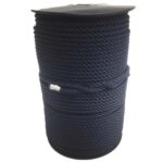 8mm Navy Blue Polyester Sinking Rope On A Reel