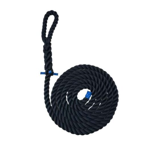 synthetic navy blue gym rope with soft eye 1