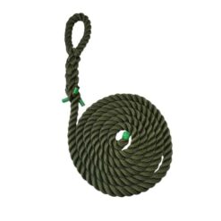 synthetic olive gym rope with soft eye 1