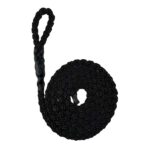 Black 8 Strand Nylon Sled Prowler Pulling Rope With Soft Eye