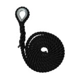 Synthetic Black Gym Rope With Galvanised Thimble