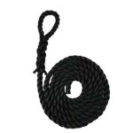 Black Staplespun Gym Rope With Soft Eye