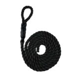 Black Staplespun Sled Prowler Pulling Rope With Soft Eye