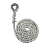 Natural Cotton Gym Rope With Galvanised Thimble