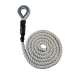 Natural Cotton Sled Prowler Pulling Rope With Galvanised Thimble