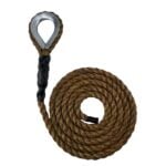 Natural Manila Sled Prowler Pulling Rope With Galvanised Thimble