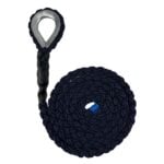 Navy Blue 8 Strand Nylon Sled Prowler Pulling Rope With Galvanised Thimble