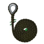 Olive 8 Strand Nylon Gym Rope With Galvanised Thimble