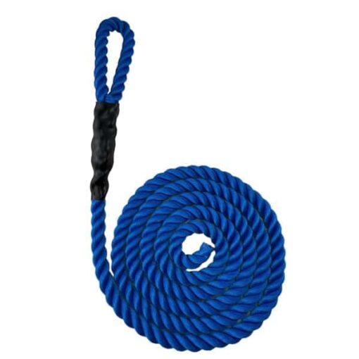 synthetic royal blue sled prowler pulling rope with soft eye 1