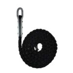 Black 8 Strand Nylon Gym Rope With Tulip Fitting