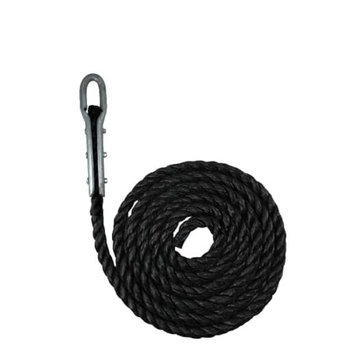 black polypropylene with tulip fitting gym rope 1