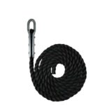 Black Staplespun Gym Rope With Tulip Fitting