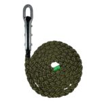 Olive 8 Strand Nylon Gym Rope With Tulip Fitting