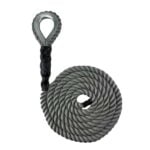 Synthetic Grey Sled Prowler Pulling Rope With Galvanised Thimble