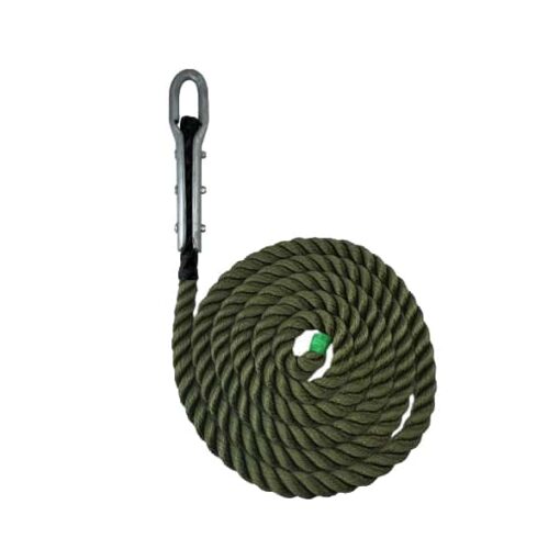 synthetic olive with tulip fitting gym rope 1