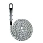 White 8 Strand Nylon Gym Rope With Tulip Fitting