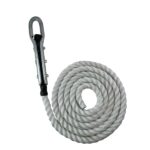 White Staplespun Gym Rope With Tulip Fitting