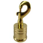 24mm Polished Brass Clip Hook Rope Fitting