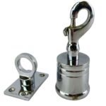 32mm Polished Chrome Clip Hook And Eye Plate Rope Fittings