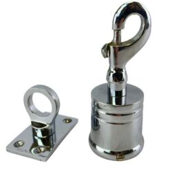 polished chrome clip hook and eye plate 1