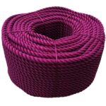 36mm Synthetic Maroon Decking Rope 220 Metre Coil