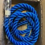 2 x 24mm Royal Blue Barrier Rope c/w 2.1m 1.5m Satin Hook & Eyeplates (CS)