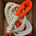 24mm White Nylon Tow Rope x 4 Metres Towing Car Recovery Recover 4x4 (CS)