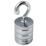 24mm Polished Chrome Reeded Hook Rope Fitting