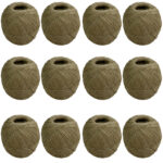 12 x 408 Polished Flax Stitching Twine 250 Gram Balls